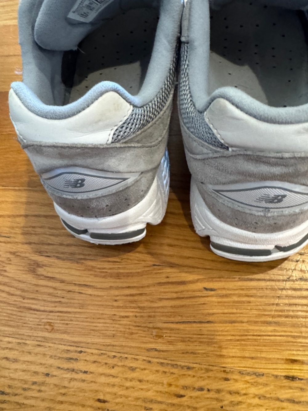 New Balance Gray Mesh & Suede Sneakers - Picture 2 of 3